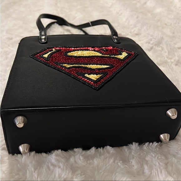 Dc Comics Purse by Animations with Superman Logo in Sequins NWT 🔥 - Picture 5 of 11